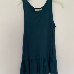 Ann Taylor Loft Teal Tank Blouse